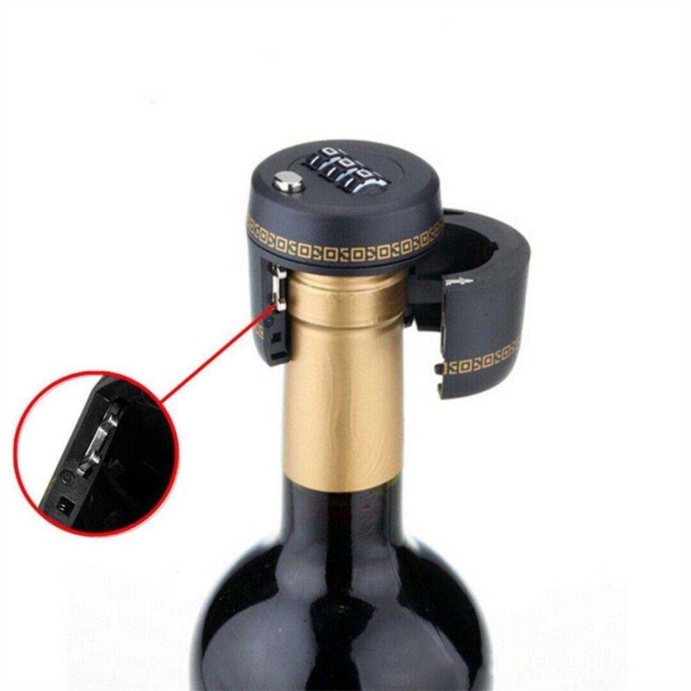 Sealer Bottle Cap Password Protected Wine Bottle Lock Wine Stopper Bottle Combination Lock