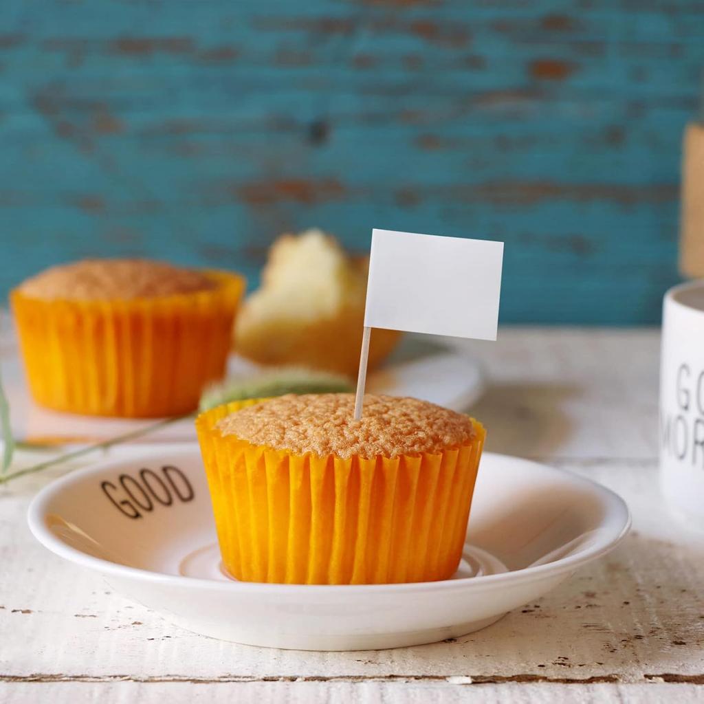 100 Pieces Blank Toothpick Flags Cheese Markers Food Labels for Party Buffet Cheese Labels for Charcuterie Board Cocktail Picks for Appetizers