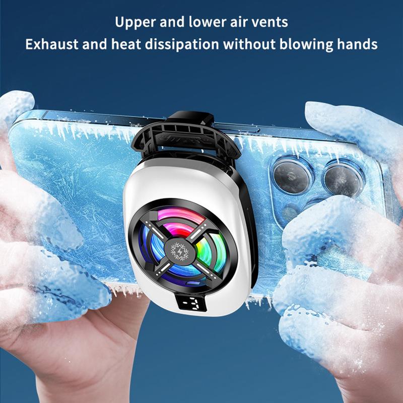 Полупроводниковый кулер для мобильного телефона, радиатор с задним зажимом для игр/прямых трансляций, кулер для телефона для iPhone Android универсальный