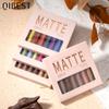 QIBEST Matte Liquid Eyeshadow Liquid Matte Finish Face Nude Earth Color Three-dimensional Eye Cheeks