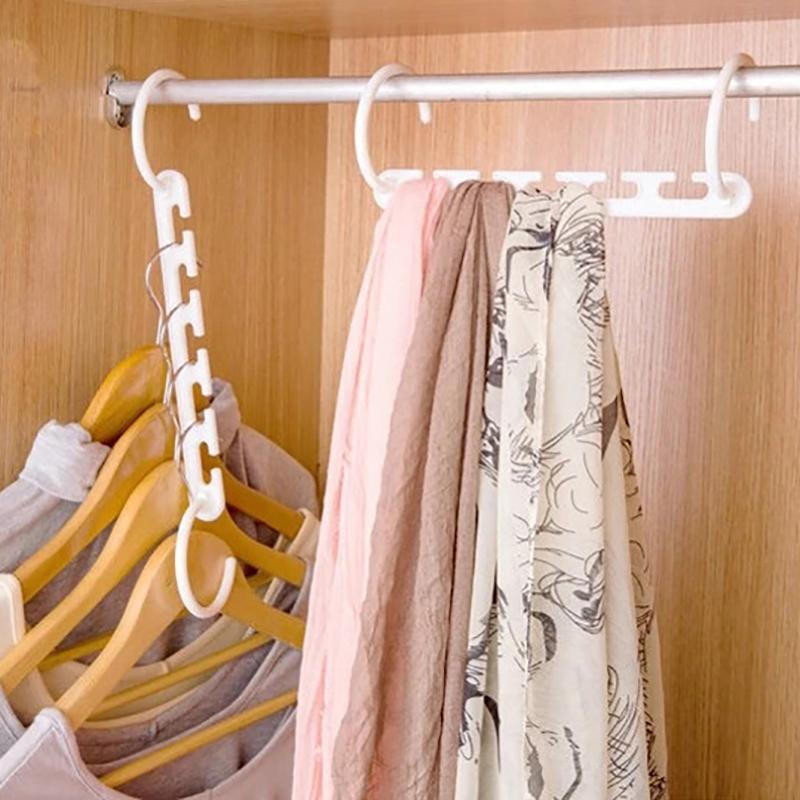 Волшебная вешалка для одежды с 9 отверстиями, многофункциональная складная вешалка, вращающаяся вешалка для одежды