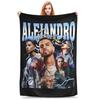 Пледы Rauw Alejandro Коралловый Флис Плюшевый Текстиль Декор Дышащие Супер Мягкие Пледы для Кровати Автомобиля Кусок Ковра