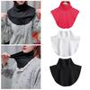 Yousheng Women Fake Collar Solid Color Easy To Wash Comfortable False Collar Thickened Soft Scarf Collar Versatile Clothing Accessory