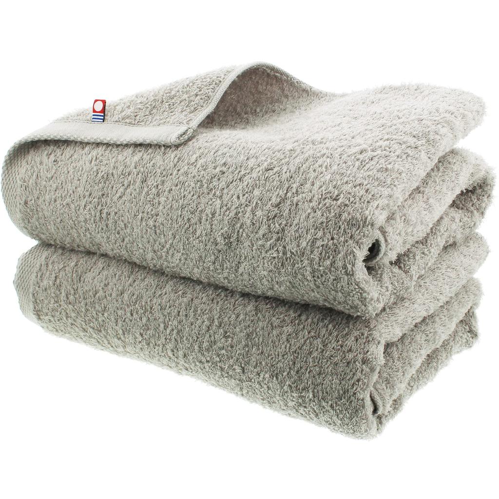 Imabari Factory Imabari Towel Certified Bath Towel Made In Japan Light Gray 120 X 60cm Set of 2 Approx.