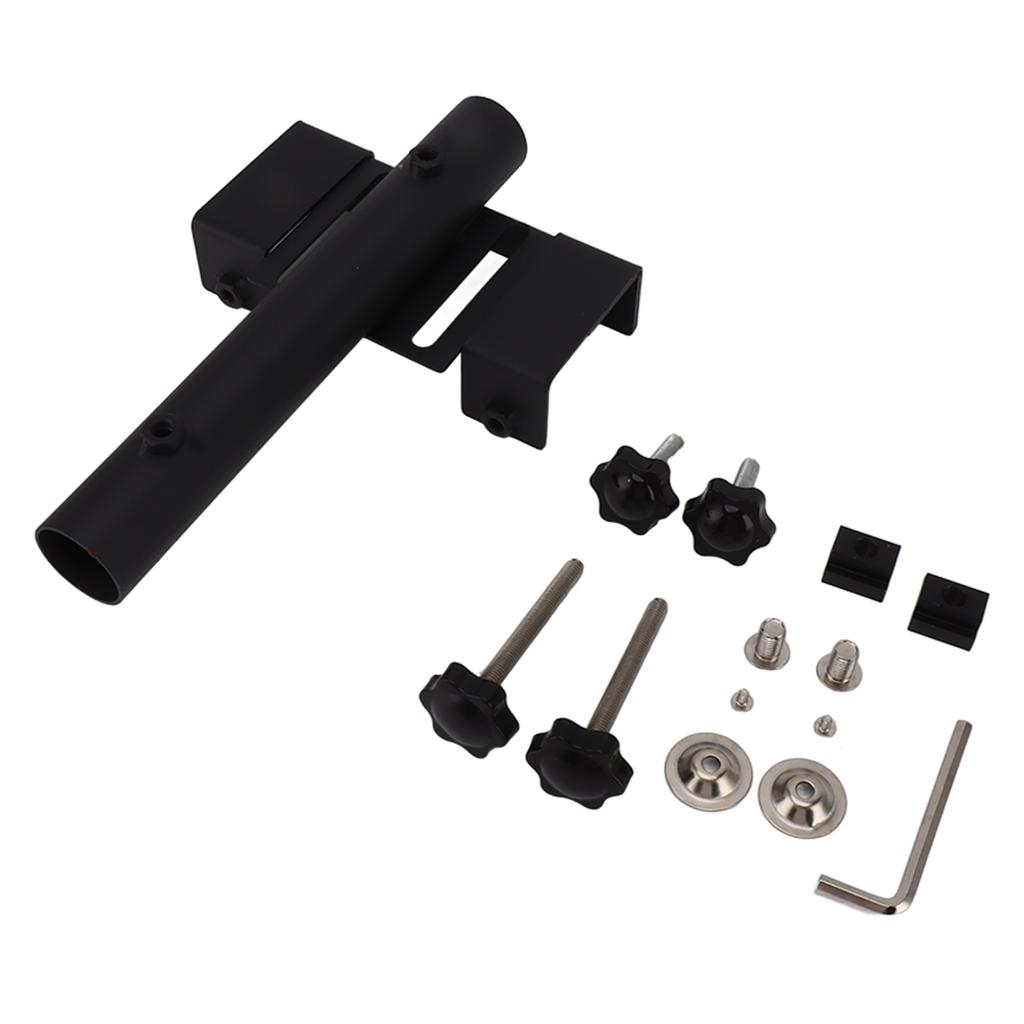 Pickup Flagpole Mount Firm Support Steel Universal Truck Flagpole Holder for Most Pickups Black