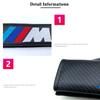 OSTB7 2pcs Carbon Leather Seat Belt Covers Car Accessories For BMW M E39 E46 E90 E60 F10 F20 F30 F34 F01 G20 G30 X1 X3 X5 X6 M3 M4 M5