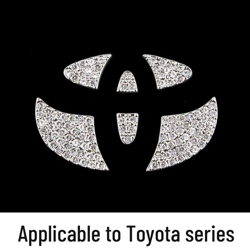 Наклейка со стразами на логотип руля - Стильное украшение салона автомобиля