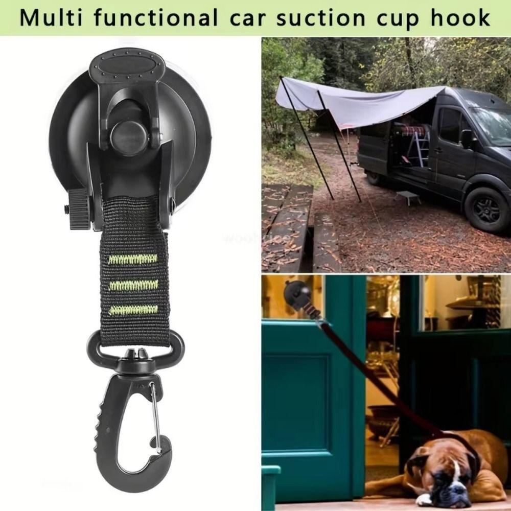 360° Rotating Tent Fixing Hooks Vacuum Tent Suckers Hook Awning Tarps Suction Cups Camping Bracket