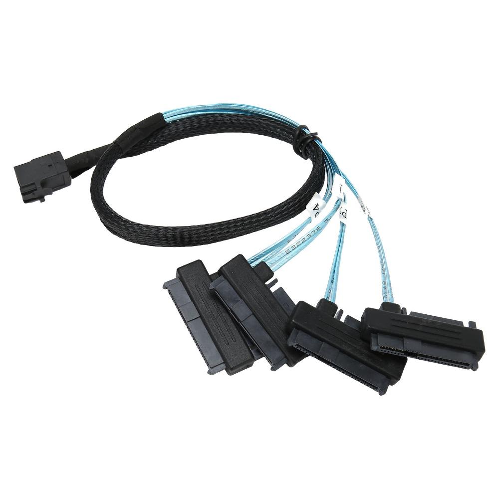 Высокоскоростной кабель SFF 8643 на 4 SAS 29P 12 Гбит/с SFF 8643 на SAS Шнур Серверные Жесткие Диски