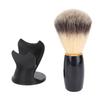 Shaving Brush and Stand Curved Resin Handle Synthetic Animal Hair Men Shaving Brush Kit