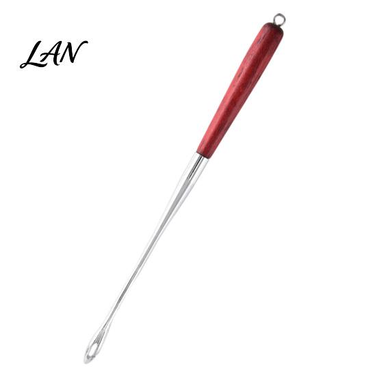 Fishing Hook Remover Stainless Steel Tool, 9 Inch Disgorger with Saltwater Gear Wooden Handle, Heavy-duty Quick Retractor for Anglers Tackle Tool