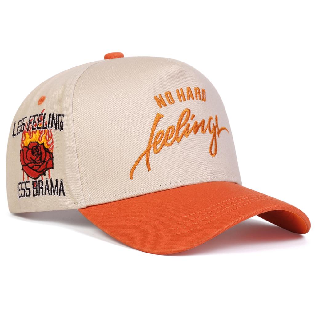 Unisex Letter Side Rose Embroidery Adjustable Rapper Hip Hop Baseball Hat Mesh Fishing Caps Spring Summer Outdoor Sport Travel for Women Men