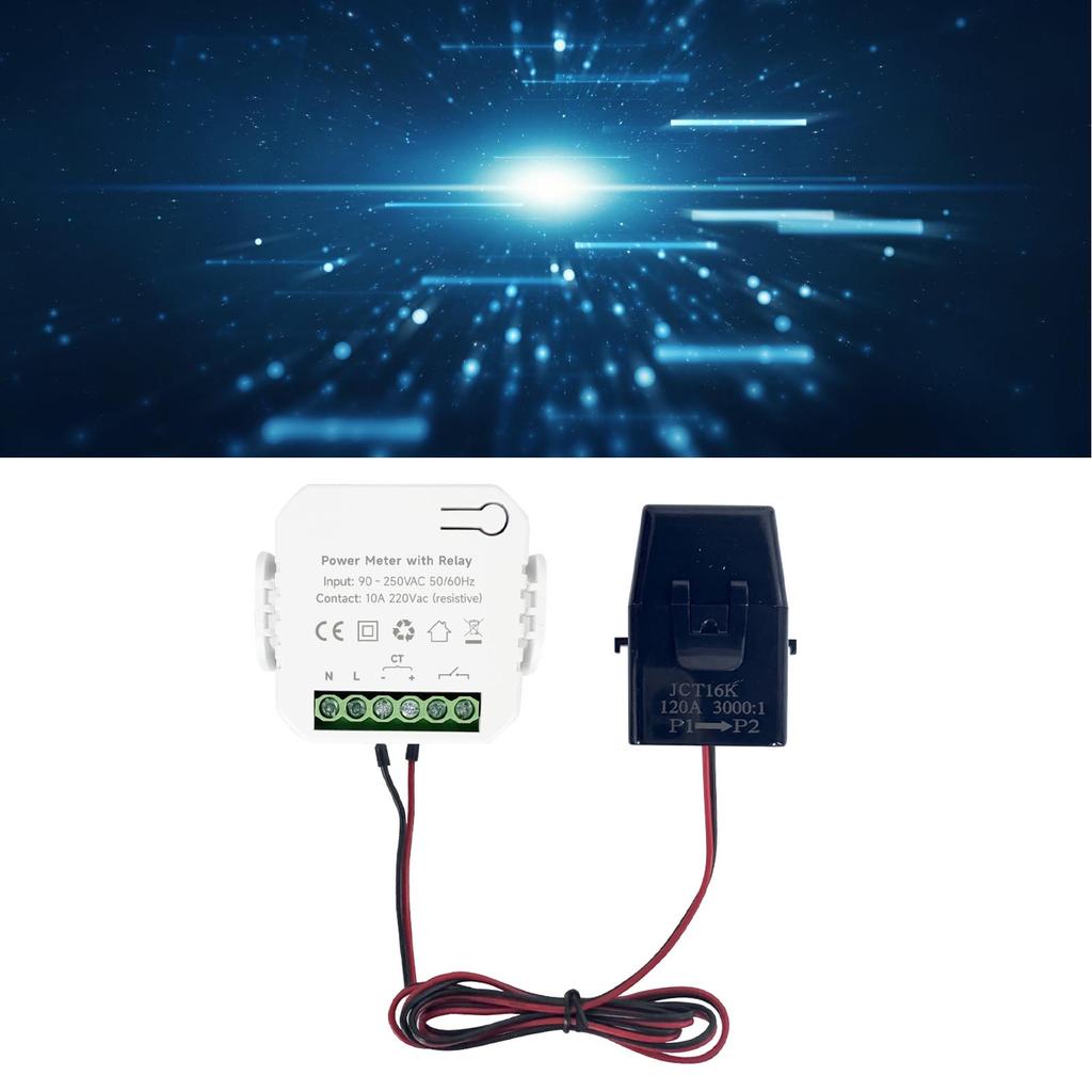 WiFi Smart Energy Monitor однофазный токоизмерительный клещевой счетчик с трансформатором тока 200A CT