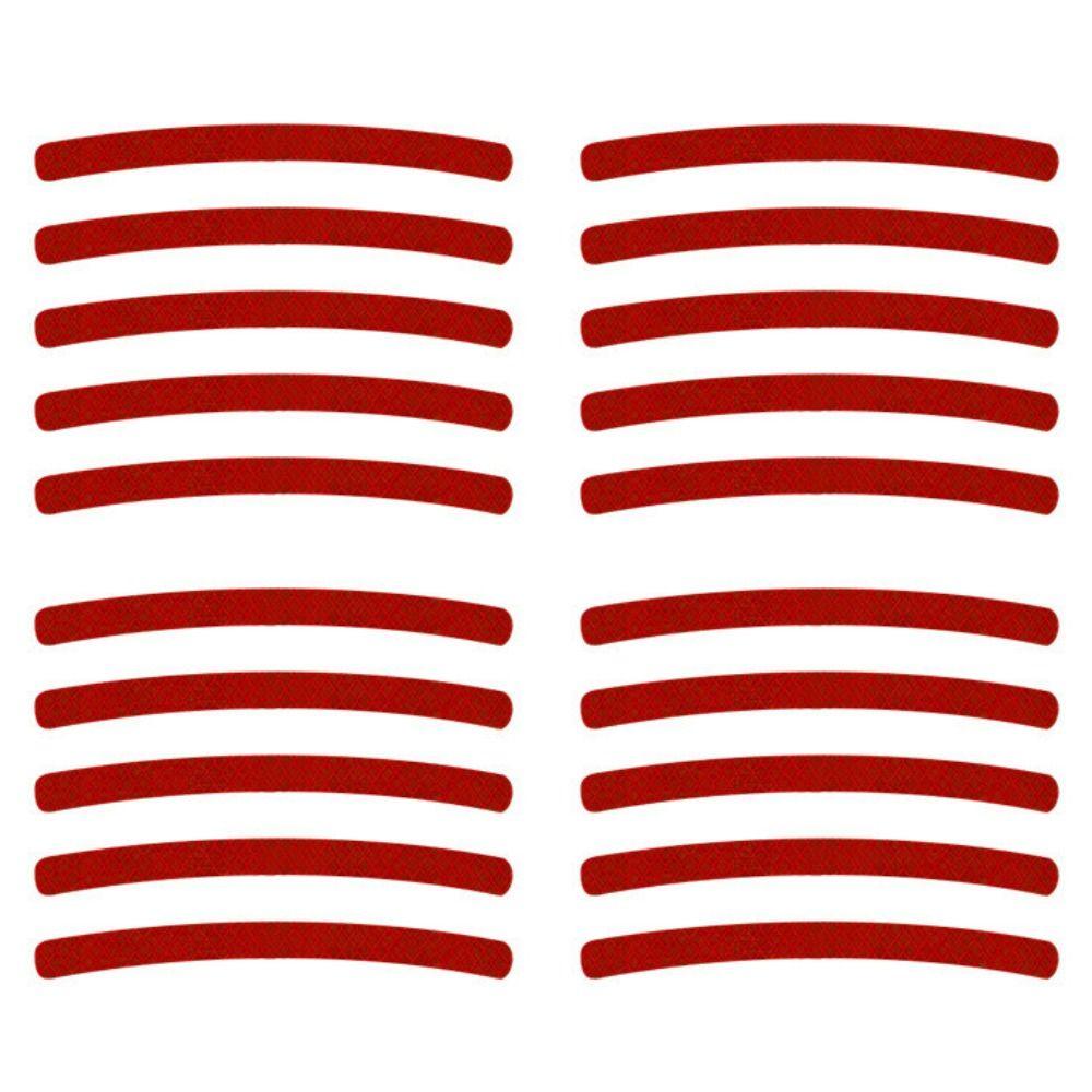 20 шт., светоотражающая наклейка для общего автомобиля, светящаяся предупреждающая наклейка для безопасности, декоративные полоски для ночного вождения