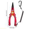 A1A2 Portable Small Fishing Pliers Scissors Cutting Fish Line Tongs Aluminum Alloy Hook Remover Fish Line Cutter Easy to Use