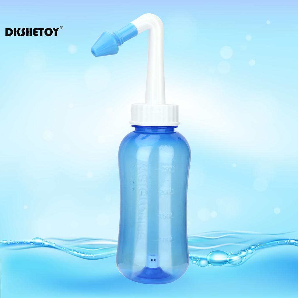 Бутылка для промывания носа 300/500 мл Синусит Очиститель носа для взрослых детей Аллергический ринит Назальный ирригатор Нети-пот Инструмент для очистки носа