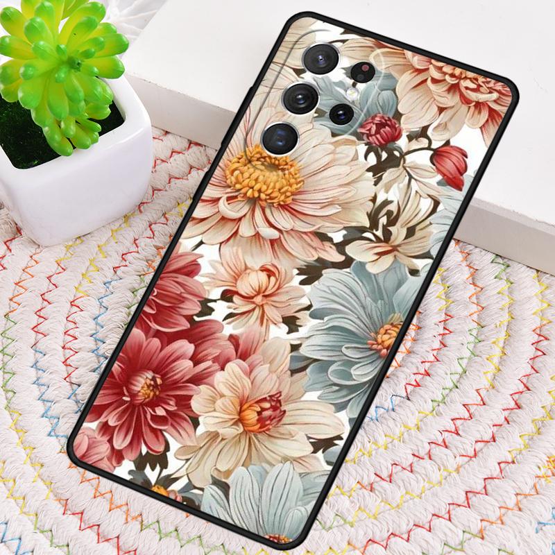 Чехол для телефона Хризантема для Samsung Galaxy note 10 pro S26 Ultra S23 S24 FE S25 S21 S22 PLUS противоударный Чехол