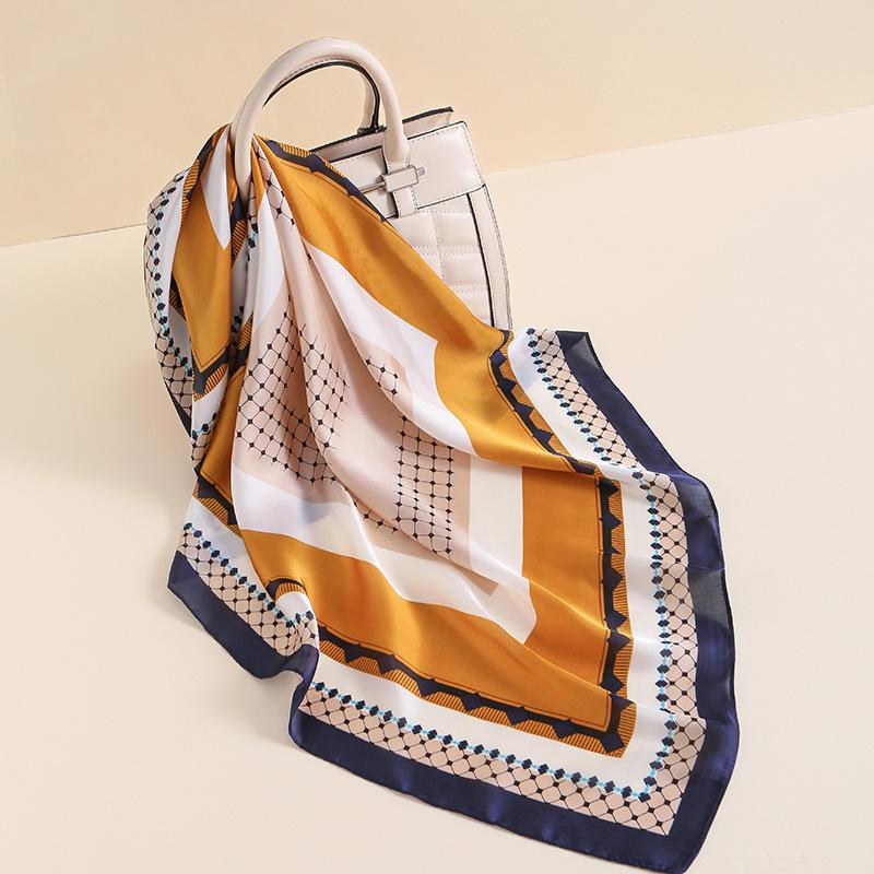2024 New 70 CM Silk Shirt Decoration Small Square Scarf Fashionable And Versatile Commuting Scarf Neck Protection Scarf