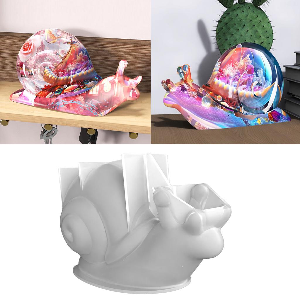 Animal Candle Mold Big Snail Resin Casting Silicone Mold for DIY Candle Soap Plaster Ornament Cake Fondant Decoration