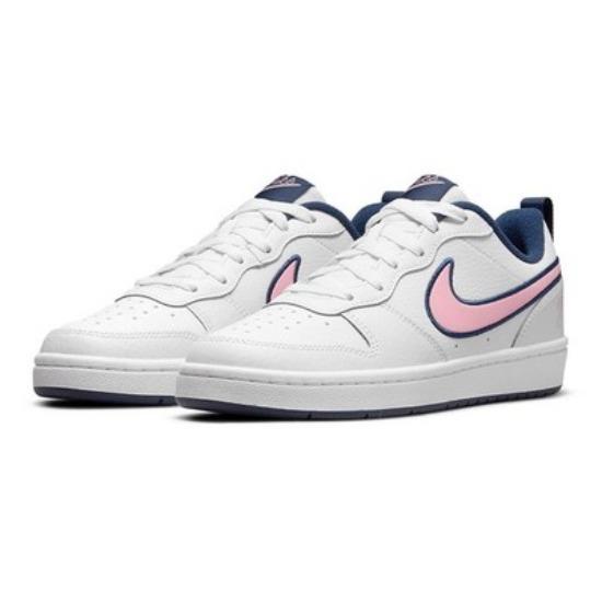 Nike Court Borough Low 2 SE1 Белый Синий Розовый GS DB3090-100
