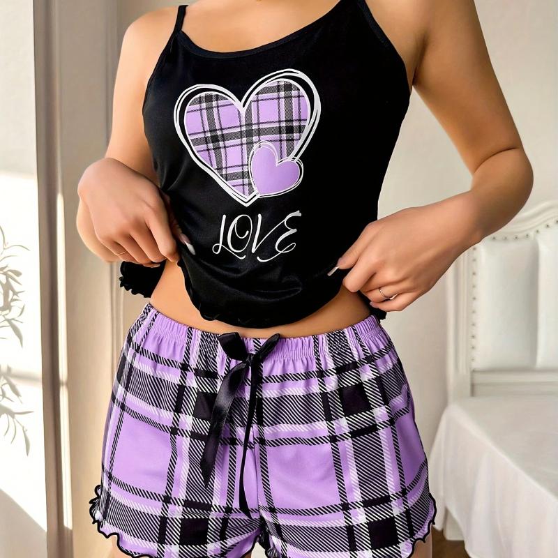 Летний комплект из двух предметов домашней одежды с молочным шелковым принтом для женщин, тонкая пижама с шортами на бретелях, сексуальный в европейском и американском стиле