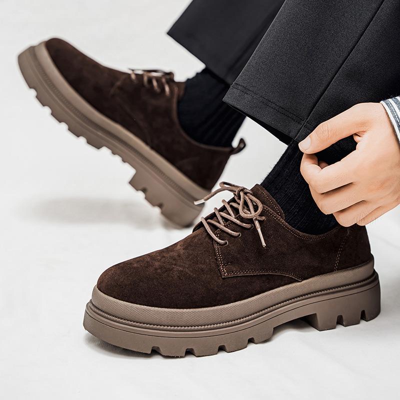 Мужские туфли на толстой подошве в стиле business casual - модные, универсальные и простые мужские классические туфли