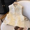 Весенний жилет, осенне-зимний топ, жилет с воротником-стойкой и пряжкой, тонкая женская верхняя одежда