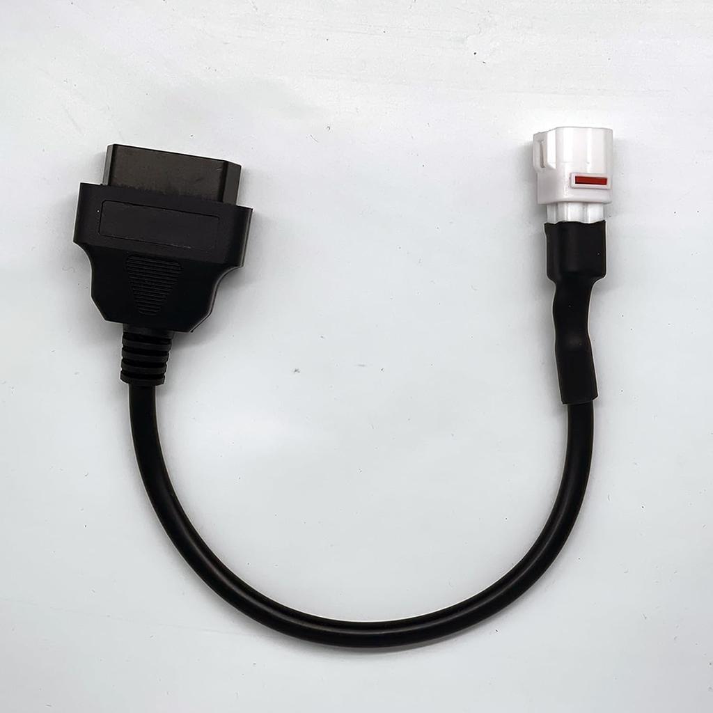Motorcycle OBD Adapter for 4 Pin Adapter Diagnostic Cable - 4Pin to OBD2 16Pi
