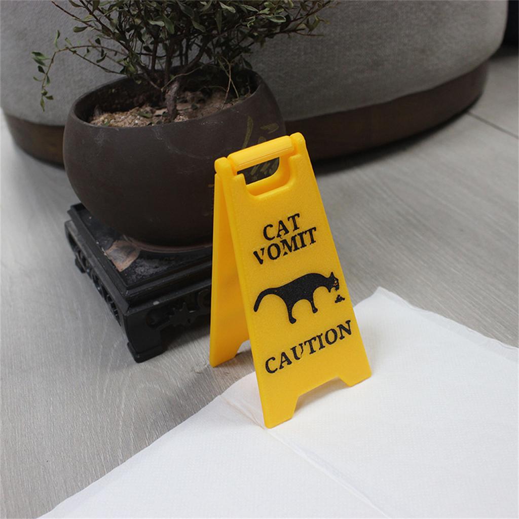 Юмористическая табличка «Кошачья рвота» Украшение для стола Табличка «Рвота собаки» Идеально для владельцев домашних животных и ветеринарных клиник Декор с кошачьим юмором