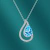 BELLA BOX Drop Shaped Pendant Necklace Multiple Colour Fashion Wedding Engagement Jewelry