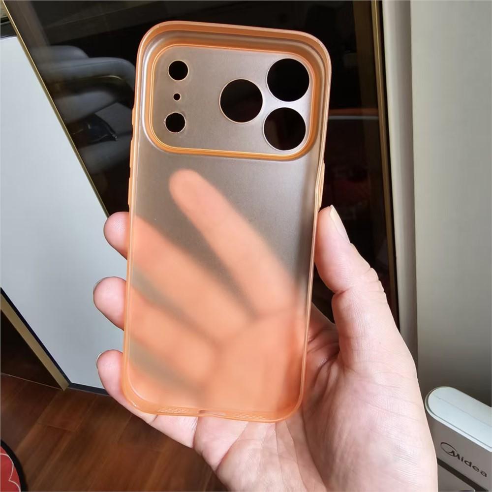 Для iPhone 17 Pro Роскошный Тонкий Ультратонкий Чехол Для iPhone 17 Pro Max 17Pro 17ProMax Жесткий PC Чехол Оранжевый Невидимый Чехол