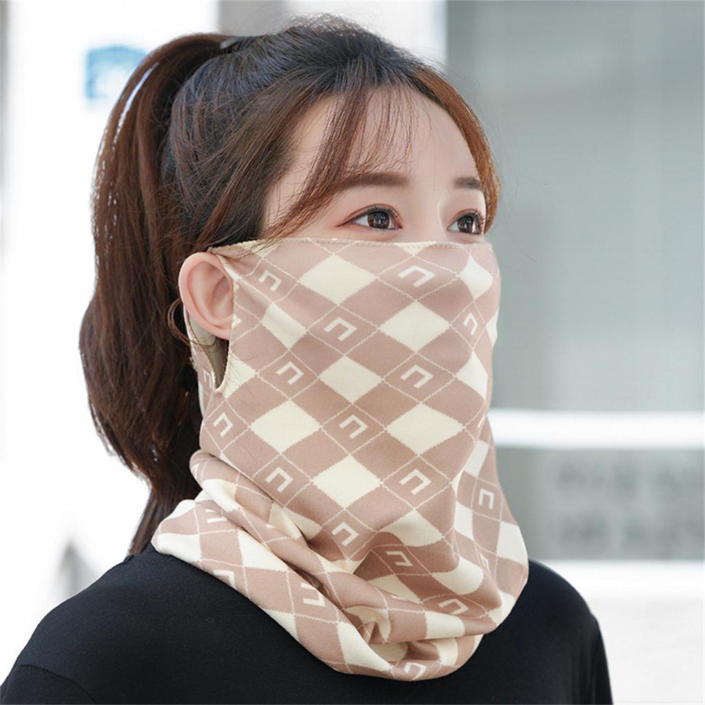 New Style Ear-hanging Versatile Mask Autumn and Winter Women's Multifunctional Scarf Cycling Warm Cold Korean Version Versatile