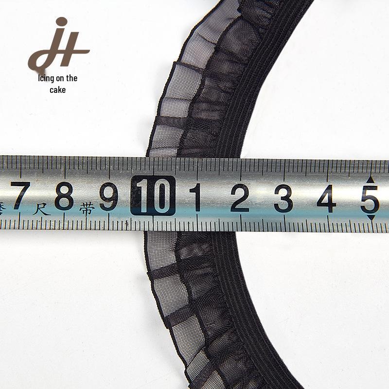 Эластичная сетчатая кружевная отделка для DIY декора - Плиссированный дизайн с оборками