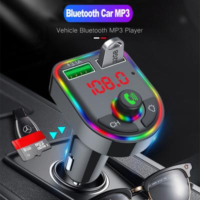 Bluetooth 5.0 FM-передатчик Автомобильный комплект MP3-модулятор плеер Беспроводной громкой связи Аудиоприемник 3.1A Dual USB Быстрое автомобильное зарядное устройство