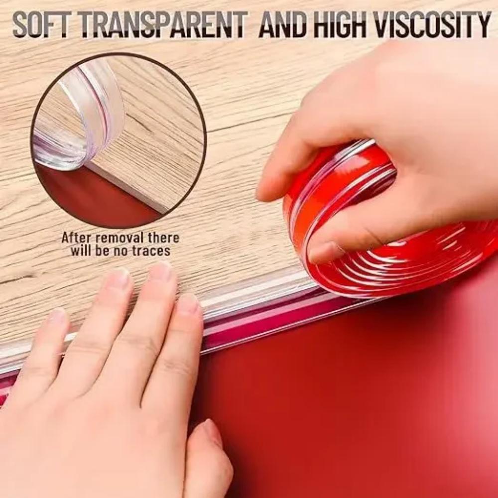 1/2/3meters Table Edge Guard Silicone Protection Strip Tape Self Adhesive Collision Proof Furniture Corner Protectors