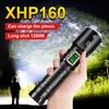 100000 Lumens High Power LED Flashlight Rechargeable Flashlight Powerful Flashlight Zoom Waterproof Flash Light Camping Lantern
