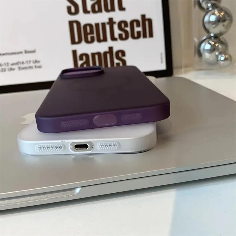 Matte Ultra-Thin for Magsafe Case For iPhone 15 17 16 14 11 12 13 Pro Max Magnetic Wireless Charger Hard PC Translunt Cover