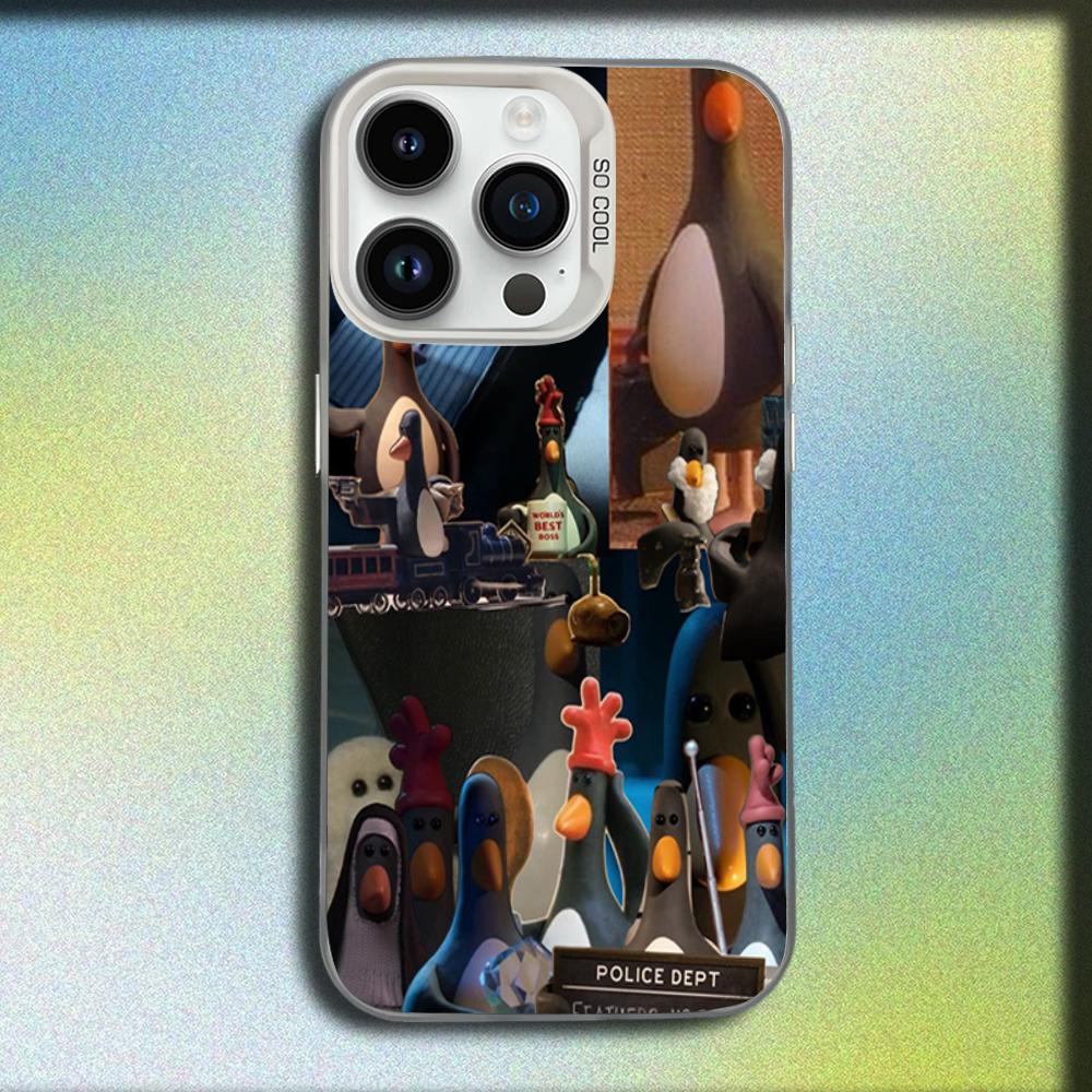 W-Wallace Gromit F-Feathers Macgraw Phone Case For iPhone 16,15,14,13,12,11,Mini,Pro,SE,MAX White Matte Shockproof Cover