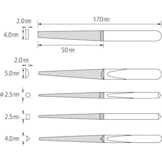 EBI Metalworking Diamond File Size Set K12SET 12-piece