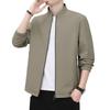 2024 Spring/Autumn Stand Collar Executive Jacket for Men - Business Casual Zhongshan Style for Dads