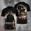 Хип-Хоп Рок Resident Evil 3D Печать Футболка Мужчины Женщины Мода Короткий Рукав Топы Футболки Уличная Большой Размер Винтажная Одежда
