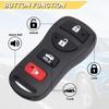 Key Fob Replacement for 2005-2015 Nissan Armada/ 07-17 Sentra/ 02-06 Altima Maxima/ 03-09 350Z/ 04-09 Quest/ 03-09 Infiniti FX35/ 08-11 EX35/ 03-08