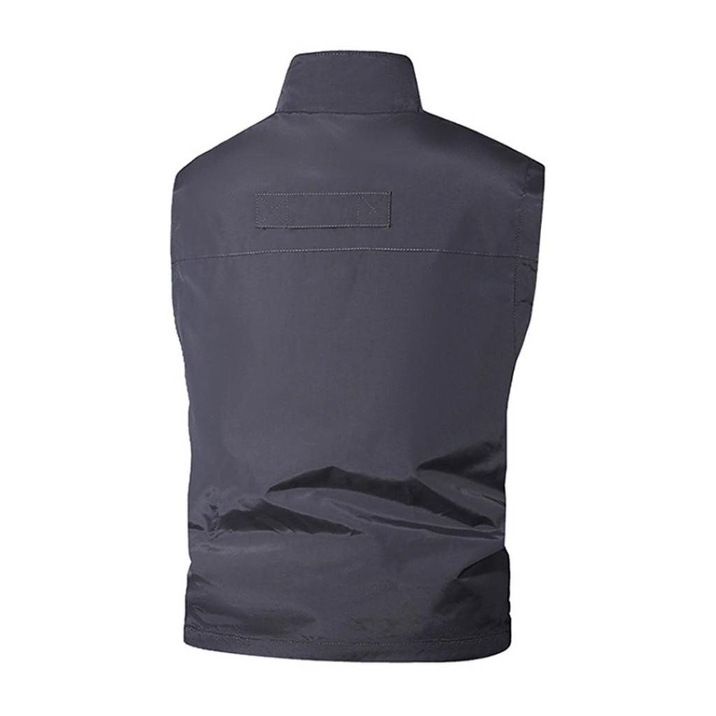 Mens Outdoor Athletic Vest Fishing Travel Lightweight Sleeveless Jackets Photographer Work Vest With Multi Pockets