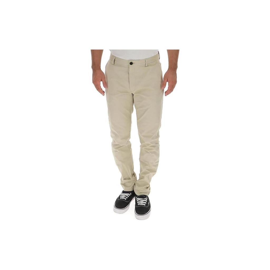 Burberry Casual Pants Men's Ecru Moderate Slim Fit Pants 80011191