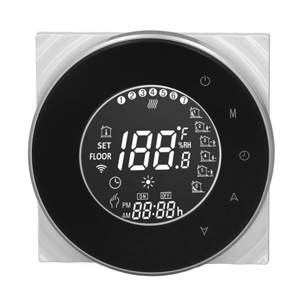 Smart Floor Heat Thermostat Voice Phone Control LCD Touch Screen WiFi Thermostat for Electric