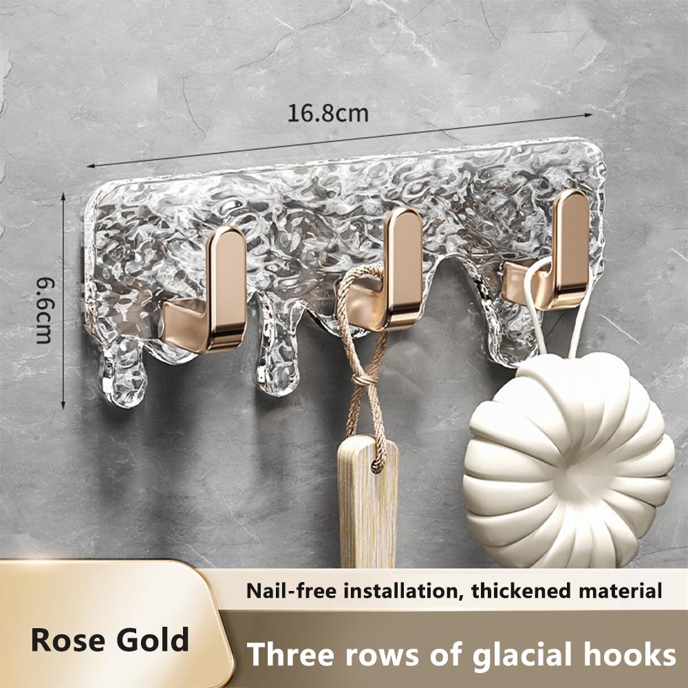 Подвесные крючки без сверления, многоцелевой самоклеящийся настенный крючок, роскошный крючок для полотенец для ванной комнаты, подвесные органайзеры, держатель для ключей