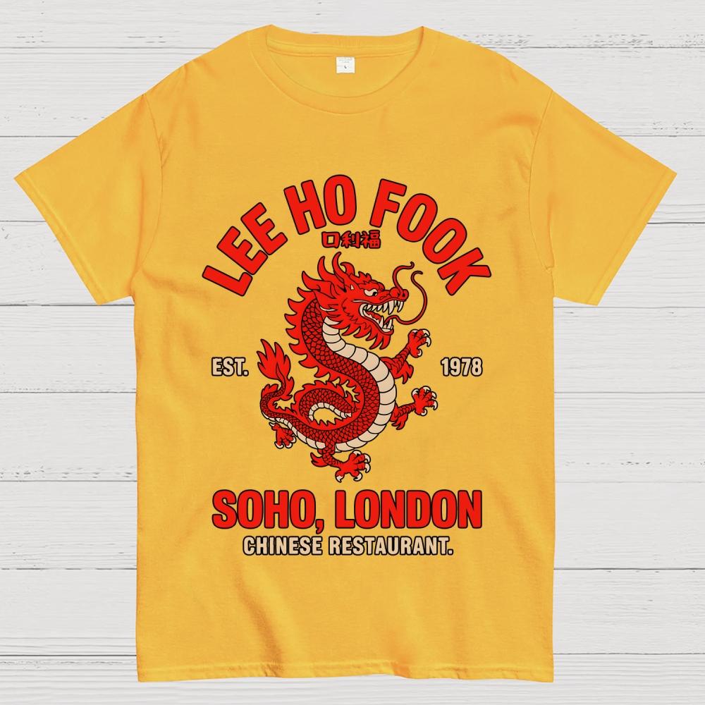 Lee Ho Fooks Chinese Restaurant Unisex 100% Cotton Summer Casual Cool Loose T-Shirt