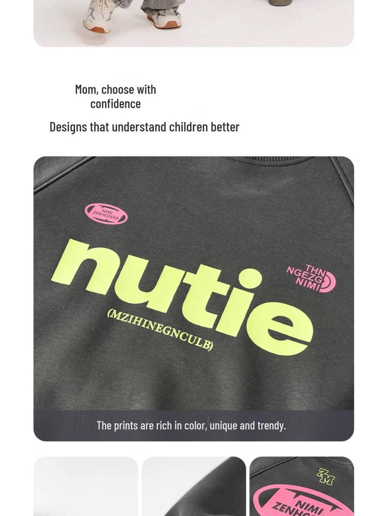 Fairy Tale Boys' Loose Long Sleeve Sweatshirt - Spring/Autumn Korean Style Casual Breathable T-shirt