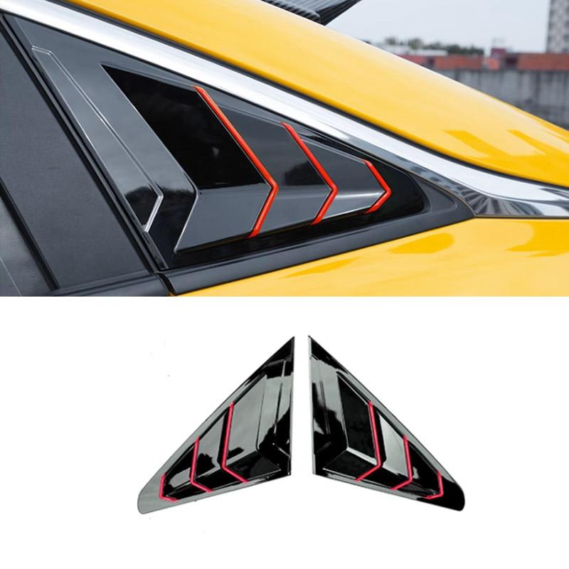For MG GT 2023 Accessories Car Window Trim Cover Rear Triangle Window Decoration Sticker Exterior Modification Product Parts WW32