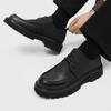 Fashion New Men's Casual Leather Shoes Breathable PU Versatile Non-slip Motorcycle Shoe Large Leather Shoe Wedding Business Formal Shoes